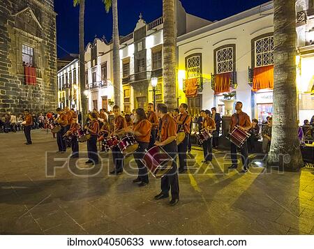 "Easter Procession, Plaza de Espana, Santa Cruz de La Palma, Canary Islands, Spain, Europe" View Large Photo Image Stock Image - "Easter Procession, Plaza de Espana, Santa Cruz de La Palma, Canary Islands, Spain, Europe". Fotosearch