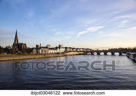 "Eastern parts of the city on the Maas River, historic town centre, Sint Servaasbrug bridge, Maastricht, Limburg, The Netherlands, Europe" View Large Photo Image Stock Image - "Eastern parts of the city on the Maas River, historic town centre, Sint Servaasbrug bridge, Maastricht, Limburg, The Netherlands, Europe". Fotosearch