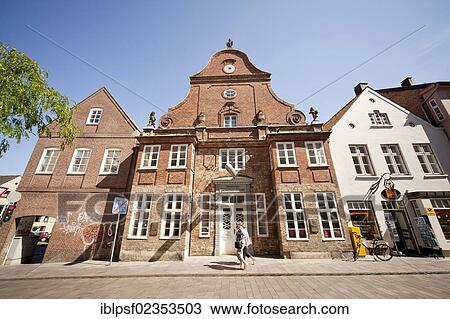"Eckener Haus with a restaurant, patrician house and birth house of Hugo Eckener, Flensburg, Schleswig-Holstein, Germany, Europe" View Large Photo Image Stock Image - "Eckener Haus with a restaurant, patrician house and birth house of Hugo Eckener, Flensburg, Schleswig-Holstein, Germany, Europe". Fotosearch