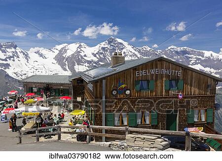 "Edelweisshutte inn on Mt Edelweissspitze, Grossglockner High Alpine Road, Hohe Tauern National Park, Austria, Europe" View Large Photo Image Stock Image - "Edelweisshutte inn on Mt Edelweissspitze, Grossglockner High Alpine Road, Hohe Tauern National Park, Austria, Europe". Fotosearch
