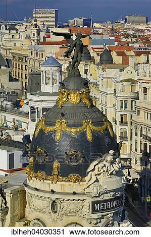 "Edificio Metropolis, Madrid, Spain, Europe" View Large Photo Image Stock Image - "Edificio Metropolis, Madrid, Spain, Europe". Fotosearch