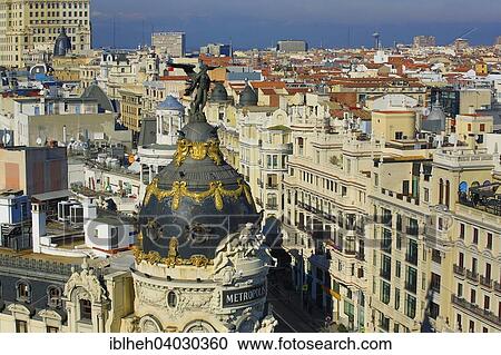 "Edificio Metropolis, Madrid, Spain, Europe" View Large Photo Image Stock Image - "Edificio Metropolis, Madrid, Spain, Europe". Fotosearch