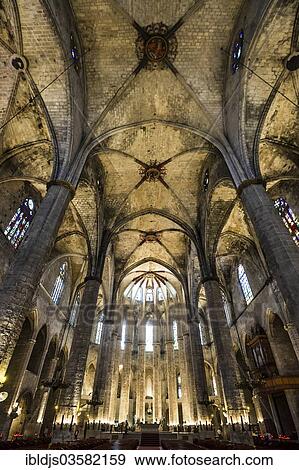"Eglesia de Santa Maria del Mar, El Born, Barcelona, Catalonia, Spain, Europe" View Large Photo Image Stock Photo - "Eglesia de Santa Maria del Mar, El Born, Barcelona, Catalonia, Spain, Europe". Fotosearch