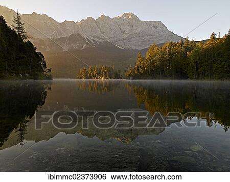 "Eibsee lake with the Zugspitze massif, Bavaria, Germany, Europe" View Large Photo Image Stock Photograph - "Eibsee lake with the Zugspitze massif, Bavaria, Germany, Europe". Fotosearch