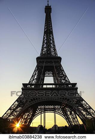 "Eiffel Tower at sunset, Paris, Ile-de-France, France, Europe" View Large Photo Image Stock Photo - "Eiffel Tower at sunset, Paris, Ile-de-France, France, Europe". Fotosearch