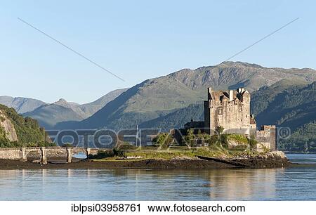 "Eilean Donan Castle at the meeting point of Loch Duich, Loch Alsh and Loch Long, Scotland, United Kingdom, Europe" View Large Photo Image Stock Image - "Eilean Donan Castle at the meeting point of Loch Duich, Loch Alsh and Loch Long, Scotland, United Kingdom, Europe". Fotosearch