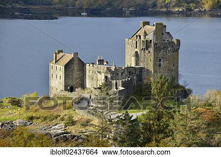 "Eilean Donan Castle with autumnal forest, headquarters of the Scottish clan of Macrae, Loch Duich, Dornie, North West Highlands, Scotland, United Kingdom, Europe" View Large Photo Image Picture - "Eilean Donan Castle with autumnal forest, headquarters of the Scottish clan of Macrae, Loch Duich, Dornie, North West Highlands, Scotland, United Kingdom, Europe". Fotosearch