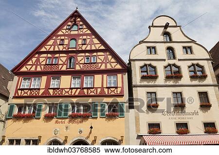 "Eisenhut Hotel and the Kaethe Wohlfahrt Christkindlmarkt building, Rothenburg ob der Tauber, Franconia, Bavaria, Germany, Europe" View Large Photo Image Stock Photography - "Eisenhut Hotel and the Kaethe Wohlfahrt Christkindlmarkt building, Rothenburg ob der Tauber, Franconia, Bavaria, Germany, Europe". Fotosearch