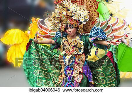 "Elaborate costume at the Jember Fashion Festival, East Java, Indonesia, Asia" View Large Photo Image Stock Photograph - "Elaborate costume at the Jember Fashion Festival, East Java, Indonesia, Asia". Fotosearch