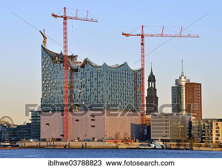 "Elbe Philharmonic Hall and St. Michaelis church from the Elbe, Hamburg, Germany, Europe" View Large Photo Image Stock Image - "Elbe Philharmonic Hall and St. Michaelis church from the Elbe, Hamburg, Germany, Europe". Fotosearch