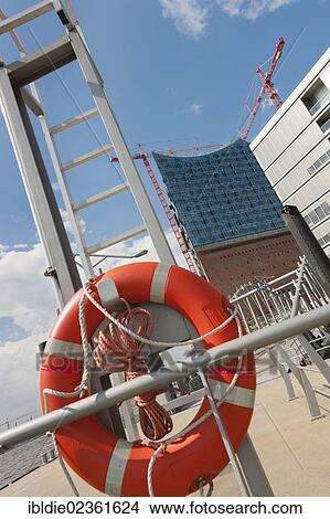 "Elbe Philharmonic Hall in HafenCity, slanted image with a life ring, Hamburg, northern Germany, Europe" View Large Photo Image Picture - "Elbe Philharmonic Hall in HafenCity, slanted image with a life ring, Hamburg, northern Germany, Europe". Fotosearch