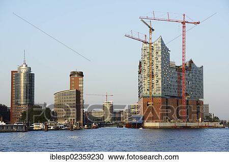 "Elbe Philharmonic Hall under construction Kehrwiederspitze, Port of Hamburg, Hamburg, Hamburg, Germany, Europe" View Large Photo Image Stock Image - "Elbe Philharmonic Hall under construction Kehrwiederspitze, Port of Hamburg, Hamburg, Hamburg, Germany, Europe". Fotosearch