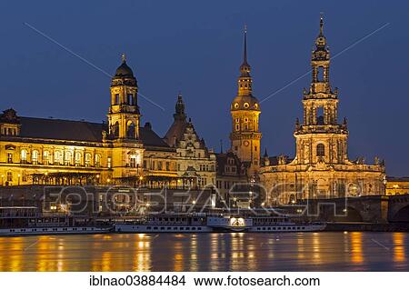 "Elbe River and the historic town centre at night, Dresden, Saxony, Germany, Europe" View Large Photo Image Picture - "Elbe River and the historic town centre at night, Dresden, Saxony, Germany, Europe". Fotosearch