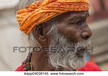 Stock Photography - "Elderly Indian man, Guwahati, India, Asia". Fotosearch