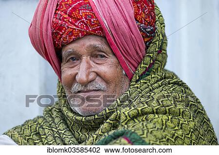 "Elderly Indian man with a red turban, Bassi, Rajasthan, India, Asia" View Large Photo Image Stock Image - "Elderly Indian man with a red turban, Bassi, Rajasthan, India, Asia". Fotosearch