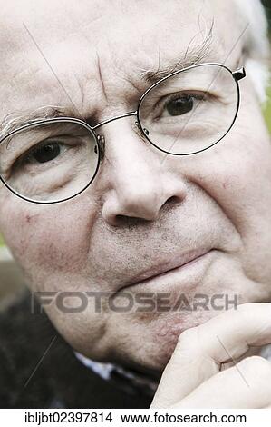 "Elderly man wearing glasses, portrait" View Large Photo Image Picture - "Elderly man wearing glasses, portrait". Fotosearch