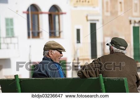 "Elderly men at the harbour, Portocolom, Felanitx, Majorca, Balearic Islands, Spain, Europe" View Large Photo Image Stock Photo - "Elderly men at the harbour, Portocolom, Felanitx, Majorca, Balearic Islands, Spain, Europe". Fotosearch