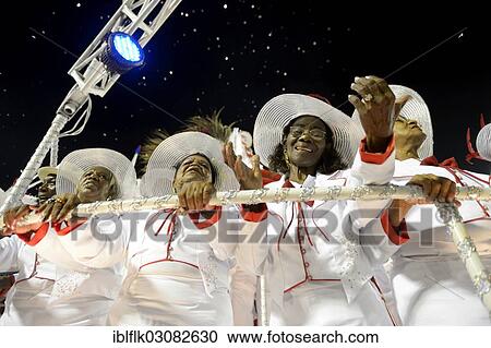 "Elderly women of the """"Velha Guarda"""" on an allegorical float, parade of the samba school Inocentes de Belford Rocho, Sambodromo, Rio de Janeiro, Brazil, South America" View Large Photo Image Stock Image - "Elderly women of the """"Velha Guarda"""" on an allegorical float, parade of the samba school Inocentes de Belford Rocho, Sambodromo, Rio de Janeiro, Brazil, South America". Fotosearch