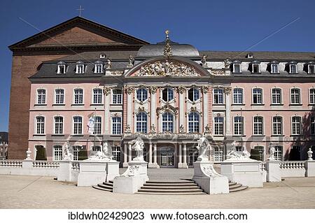 "Electoral Palace, the Basilica of Constantine at the back, Trier, Rhineland-Palatinate, Germany, Europe" View Large Photo Image Stock Image - "Electoral Palace, the Basilica of Constantine at the back, Trier, Rhineland-Palatinate, Germany, Europe". Fotosearch