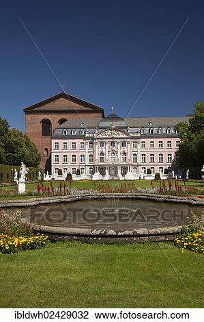 "Electoral Palace, the Basilica of Constantine at the back, Trier, Rhineland-Palatinate, Germany, Europe" View Large Photo Image Stock Image - "Electoral Palace, the Basilica of Constantine at the back, Trier, Rhineland-Palatinate, Germany, Europe". Fotosearch