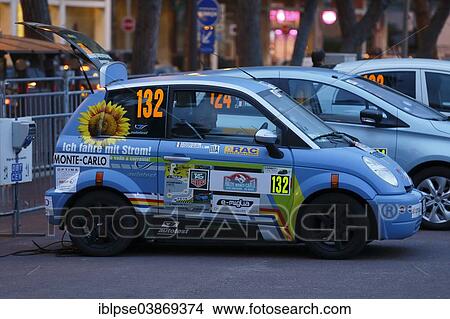 "Electric car being recharged at a charging station, Rallye Monte-Carlo des Energies Nouvelles in 2014, Principality of Monaco" View Large Photo Image Picture - "Electric car being recharged at a charging station, Rallye Monte-Carlo des Energies Nouvelles in 2014, Principality of Monaco". Fotosearch