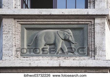 "Elephant in relief on the balcony of the Hotel Elephant, Weimar, Thuringia, Germany, Europe" View Large Photo Image Stock Photograph - "Elephant in relief on the balcony of the Hotel Elephant, Weimar, Thuringia, Germany, Europe". Fotosearch
