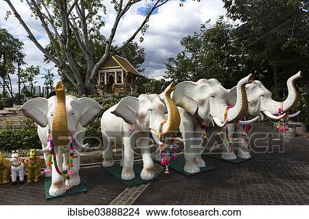 "Elephant sculptures at the staircase to the Sarn Tay Pa Ruk, Elephant Shrine, Udon Thani, Isan, Thailand, Asia" View Large Photo Image Picture - "Elephant sculptures at the staircase to the Sarn Tay Pa Ruk, Elephant Shrine, Udon Thani, Isan, Thailand, Asia". Fotosearch