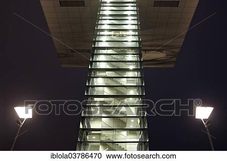 "Elevator tower with staircase, Kranhaus office building, Rheinauhafen, Cologne, North Rhine-Westphalia, Germany, Europe" View Large Photo Image Stock Image - "Elevator tower with staircase, Kranhaus office building, Rheinauhafen, Cologne, North Rhine-Westphalia, Germany, Europe". Fotosearch