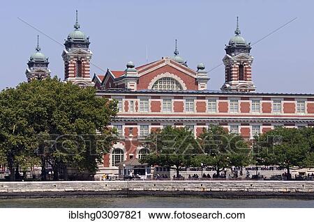 Stock Image - "Ellis Island, Manhattan, New York City, New York, United States, North America". Fotosearch