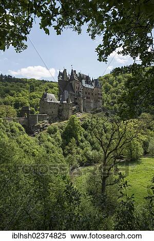 "Eltz Castle, hilltop castle in the valley of the Elz river, protected by the Hague Convention for the Protection of Cultural Property, Wierschem, Rhineland-Palatinate, Germany, Europe" View Large Photo Image Stock Photography - "Eltz Castle, hilltop castle in the valley of the Elz river, protected by the Hague Convention for the Protection of Cultural Property, Wierschem, Rhineland-Palatinate, Germany, Europe". Fotosearch