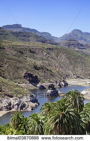 "Embalse de Tirajanam reservoir, Gran Canaria, Canary Islands, Spain, Europe" View Large Photo Image Stock Photo - "Embalse de Tirajanam reservoir, Gran Canaria, Canary Islands, Spain, Europe". Fotosearch
