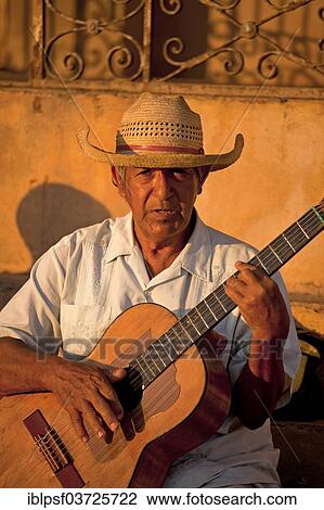 "Emerito Ramos Escalante, street musician, historic center, Trinidad, Sancti Spiritus Province, Cuba, North America" View Large Photo Image Stock Image - "Emerito Ramos Escalante, street musician, historic center, Trinidad, Sancti Spiritus Province, Cuba, North America". Fotosearch