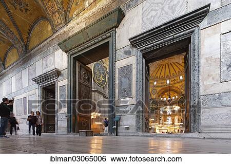 "Emperor portal in the narthex, Hagia Sophia, Sultanahmet, Istanbul, European side, Istanbul Province, Turkey, European side, Europe" View Large Photo Image Stock Photograph - "Emperor portal in the narthex, Hagia Sophia, Sultanahmet, Istanbul, European side, Istanbul Province, Turkey, European side, Europe". Fotosearch