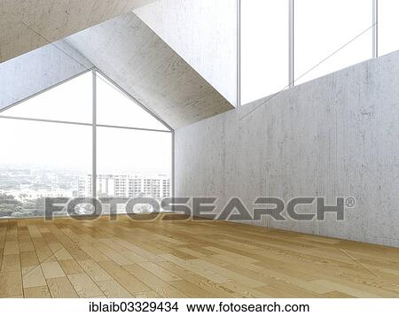 "Empty room, loft" View Large Photo Image Picture - "Empty room, loft". Fotosearch