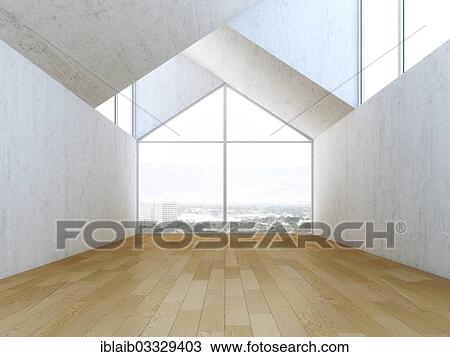 "Empty room, loft" View Large Photo Image Stock Image - "Empty room, loft". Fotosearch