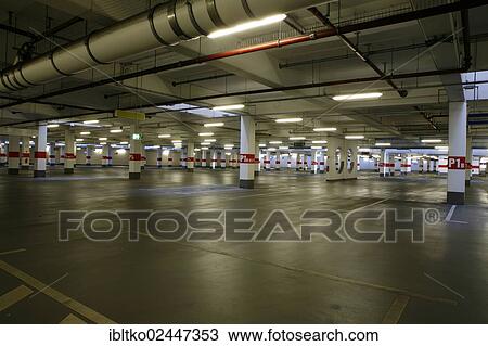 "Empty underground car park, Koeln-Arcaden shopping centre, Cologne-Kalk, North Rhine-Westphalia, Germany, Europe" View Large Photo Image Stock Image - "Empty underground car park, Koeln-Arcaden shopping centre, Cologne-Kalk, North Rhine-Westphalia, Germany, Europe". Fotosearch