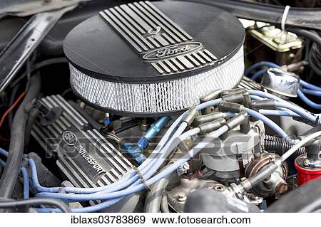 "Engine block, Ford Mustang 302 GT, 1968" View Large Photo Image Stock Photo - "Engine block, Ford Mustang 302 GT, 1968". Fotosearch