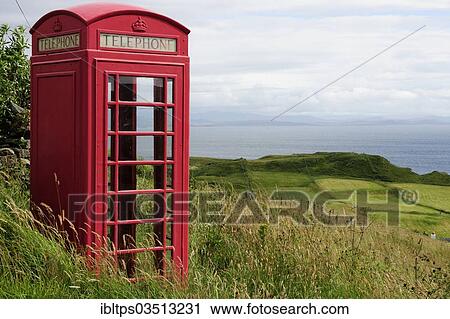"English phone booth in the middle of the countryside, Isle of Mull, Scotland, United Kingdom, Europe" View Large Photo Image Stock Image - "English phone booth in the middle of the countryside, Isle of Mull, Scotland, United Kingdom, Europe". Fotosearch
