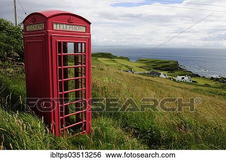 "English phone booth in the middle of the countryside, Isle of Mull, Scotland, United Kingdom, Europe" View Large Photo Image Stock Photograph - "English phone booth in the middle of the countryside, Isle of Mull, Scotland, United Kingdom, Europe". Fotosearch