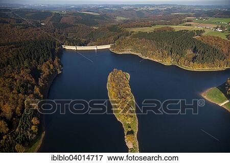 Stock Photo - "Ennepetalsperre reservoir, Ennepetal, Ruhr district, North Rhine-Westphalia, Germany, Europe". Fotosearch