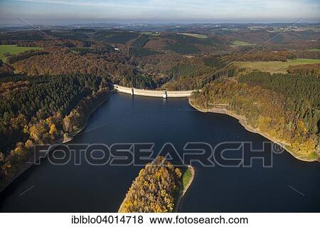 Stock Photo - "Ennepetalsperre reservoir, Ennepetal, Ruhr district, North Rhine-Westphalia, Germany, Europe". Fotosearch