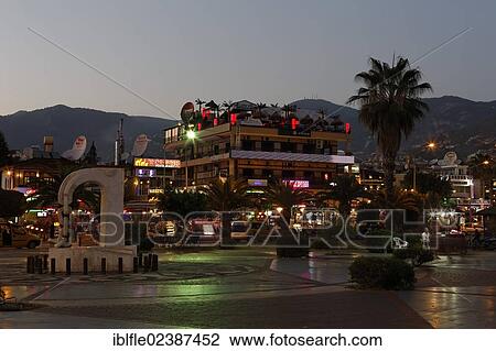 "Entertainment district, numerous restaurants and bars at the port of Alanya, Antalya, Turkish Riviera, Turkey, Asia" View Large Photo Image Stock Image - "Entertainment district, numerous restaurants and bars at the port of Alanya, Antalya, Turkish Riviera, Turkey, Asia". Fotosearch