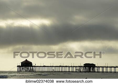 "Entertainment Pier, beach of Huntington Beach, California, United States of America, USA" View Large Photo Image Stock Photo - "Entertainment Pier, beach of Huntington Beach, California, United States of America, USA". Fotosearch