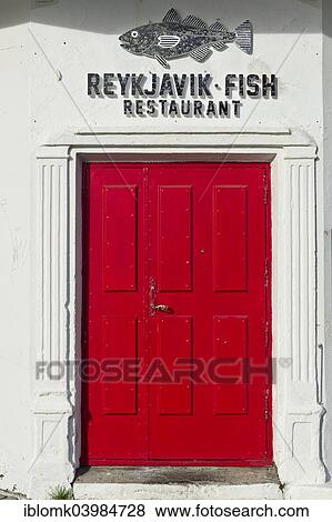 "Entrance door to Reykjavik Fish Restaurant, Reykjavik, Iceland, Europe" View Large Photo Image Stock Photo - "Entrance door to Reykjavik Fish Restaurant, Reykjavik, Iceland, Europe". Fotosearch