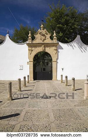 "Entrance gate and wall of the Ronda bullring, Ronda, Malaga province, Andalusia, Spain, Europe" View Large Photo Image Stock Photography - "Entrance gate and wall of the Ronda bullring, Ronda, Malaga province, Andalusia, Spain, Europe". Fotosearch