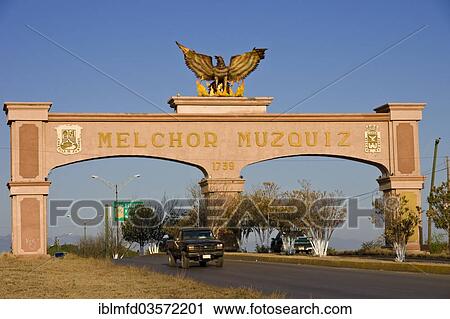 "Entrance gate of the city of Muzquiz, Muzquiz, Coahuila, Mexico, North America" View Large Photo Image Stock Image - "Entrance gate of the city of Muzquiz, Muzquiz, Coahuila, Mexico, North America". Fotosearch