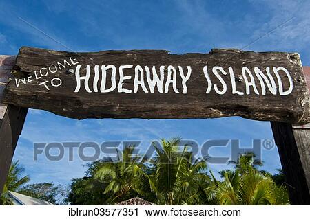 "Entrance gate to Hideaway Island, Hideaway Island, Shefa Province, Vanuatu, Oceania" View Large Photo Image Stock Image - "Entrance gate to Hideaway Island, Hideaway Island, Shefa Province, Vanuatu, Oceania". Fotosearch