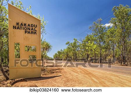 "Entrance gate to Kakadu National Park, Northern Territory, Australia, Oceania" View Large Photo Image Stock Image - "Entrance gate to Kakadu National Park, Northern Territory, Australia, Oceania". Fotosearch