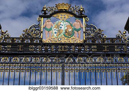 "Entrance gate with a coat of arms, Floors Castle, Kelso, Scottish Borders, Scotland, United Kingdom, Europe" View Large Photo Image Stock Photo - "Entrance gate with a coat of arms, Floors Castle, Kelso, Scottish Borders, Scotland, United Kingdom, Europe". Fotosearch