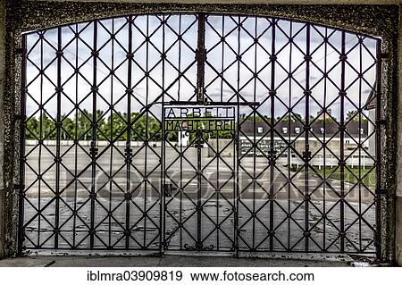"Entrance gate with the slogan """"Arbeit macht frei"""", German for """"Work will make you free"""", Dachau concentration camp, Dachau, Bavaria, Germany, Europe" View Large Photo Image Stock Photo - "Entrance gate with the slogan """"Arbeit macht frei"""", German for """"Work will make you free"""", Dachau concentration camp, Dachau, Bavaria, Germany, Europe". Fotosearch
